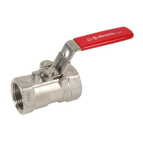Syveco 708002 Serie 708 Kugelhahn, Monoblock, FF BSP Inox, PN40, 1/4" BSP Syveco 708002 Serie 708 Kugelhahn, Monoblock, FF BSP Inox, PN40, 1/4" BSP von Syveco