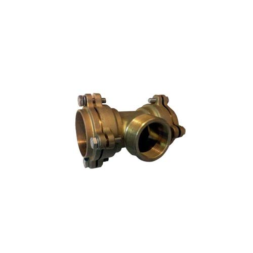 Syveco 865090 Serie 865 DECA Messingbeschlag, T-Armaturen Gewinde/Gewindet Center, M90 BSP MF x 3" M-2" 1/2 F BSP MF von Sferaco