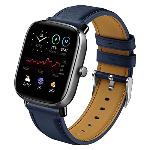 Syxinn 20mm Armband für Amazfit GTS und Bip Modelle - Weiches Leder Uhrenarmband Ersatzband für Damen und Herren Syxinn 20mm Armband für Amazfit GTS und Bip Modelle - Weiches Leder Uhrenarmband Ersatzband für Damen und Herren von Syxinn