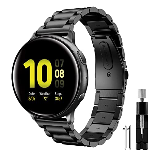 Syxinn 20mm Armband für Galaxy Watch Active/Active 2 40mm 44mm/Galaxy Watch 4/4 Classic/Watch 5/5 Pro Armbänder Edelstahl Metall Uhrenarmband für Galaxy Watch 3 41mm/Watch 42mm/Gear Sport/S2 Classic Syxinn 20mm Armband für Galaxy Watch Active/Active 2 40mm 44mm/Galaxy Watch 4/4 Classic/Watch 5/5 Pro Armbänder Edelstahl Metall Uhrenarmband für Galaxy Watch 3 41mm/Watch 42mm/Gear Sport/S2 Classic von Syxinn
