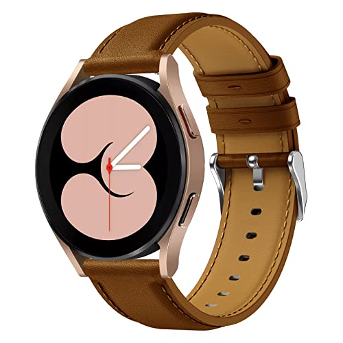 Syxinn 20mm Leder Armband für Samsung Galaxy Watch 4/4 Classic 46mm 42mm/Galaxy Watch Active/Active 2 40mm 44mm Armband für Damen Herren, Galaxy Watch 5/5 Pro Ersatzarmband, Watch 3 41mm Uhrenarmband Syxinn 20mm Leder Armband für Samsung Galaxy Watch 4/4 Classic 46mm 42mm/Galaxy Watch Active/Active 2 40mm 44mm Armband für Damen Herren, Galaxy Watch 5/5 Pro Ersatzarmband, Watch 3 41mm Uhrenarmband von Syxinn