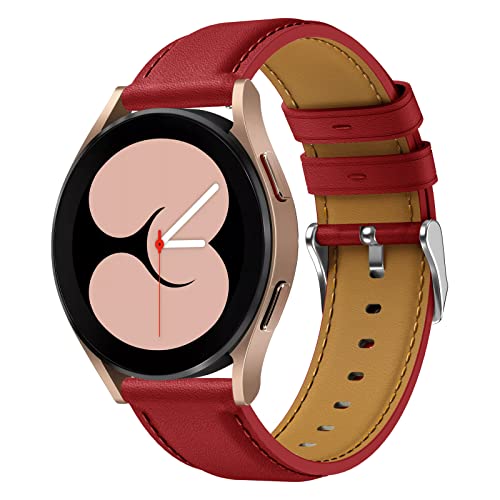 Syxinn 20mm Leder Armband für Samsung Galaxy Watch 4/4 Classic 46mm 42mm/Galaxy Watch Active 2 40mm 44mm Armband für Damen Herren, Galaxy Watch 7 6 5/5 Pro Ersatzarmband, Watch 3 41mm Uhrenarmband Syxinn 20mm Leder Armband für Samsung Galaxy Watch 4/4 Classic 46mm 42mm/Galaxy Watch Active 2 40mm 44mm Armband für Damen Herren, Galaxy Watch 7 6 5/5 Pro Ersatzarmband, Watch 3 41mm Uhrenarmband von Syxinn