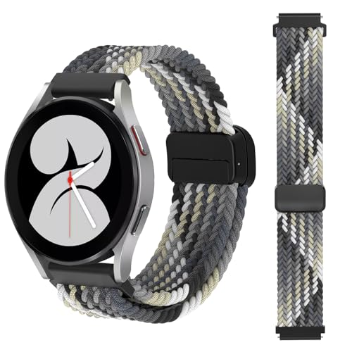 Syxinn 20mm Nylon Armband für Samsung Galaxy Watch 4/4 Classic 46mm 42mm, Galaxy Watch 7 6/6 Classic 43mm 47mm/Watch 5/5 Pro 45mm Armband, Galaxy Watch Active 2 40mm 44mm Uhrenarmband für Damen Herren Syxinn 20mm Nylon Armband für Samsung Galaxy Watch 4/4 Classic 46mm 42mm, Galaxy Watch 7 6/6 Classic 43mm 47mm/Watch 5/5 Pro 45mm Armband, Galaxy Watch Active 2 40mm 44mm Uhrenarmband für Damen Herren von Syxinn