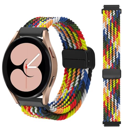 Syxinn 20mm Nylon Armband für Samsung Galaxy Watch 4/4 Classic 46mm 42mm, Galaxy Watch 7 6/6 Classic 43mm 47mm/Watch 5/5 Pro 45mm Armband, Galaxy Watch Active 2 40mm 44mm Uhrenarmband für Damen Herren Syxinn 20mm Nylon Armband für Samsung Galaxy Watch 4/4 Classic 46mm 42mm, Galaxy Watch 7 6/6 Classic 43mm 47mm/Watch 5/5 Pro 45mm Armband, Galaxy Watch Active 2 40mm 44mm Uhrenarmband für Damen Herren von Syxinn