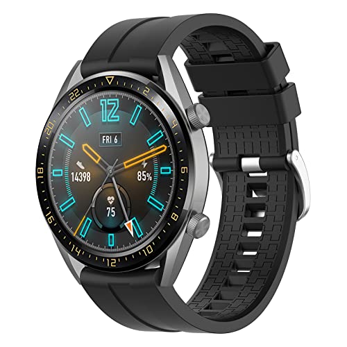 Syxinn 22 mm Armband Huawei Watch GT 2 46mm/GT 2 Pro/GT 3 46mm/GT 4 (46 mm), GT Sport/Active/Elegant/Huawei Watch 3/3 Pro Silikonband für Galaxy Watch 46 mm/Gear S3 Frontier/Classic von Syxinn