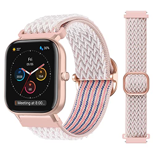 Syxinn Armband für Amazfit GTS 2/2 Mini/2e/GTS 3/3 Mini/4/4 Mini, 20mm Armbänder Elastische Nylon Uhrenarmband Sportarmband für Amazfit GTR 42mm/Amazfit Bip S/Lite/Galaxy Watch 4/4 Classic/5/6/7/FE Syxinn Armband für Amazfit GTS 2/2 Mini/2e/GTS 3/3 Mini/4/4 Mini, 20mm Armbänder Elastische Nylon Uhrenarmband Sportarmband für Amazfit GTR 42mm/Amazfit Bip S/Lite/Galaxy Watch 4/4 Classic/5/6/7/FE von Syxinn