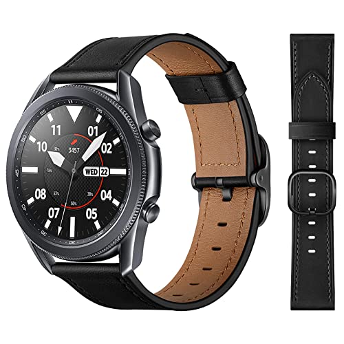 Syxinn Kompatibel für Samsung Galaxy Watch 3 45mm Armband, Galaxy Watch 46mm/Gear S3 Frontier/Classic Armband 22mm Echtes Leder Lederband Uhrenarmband und für Huawei Watch GT 3 46mm/GT 2 46mm/GT 2 Pro Syxinn Kompatibel für Samsung Galaxy Watch 3 45mm Armband, Galaxy Watch 46mm/Gear S3 Frontier/Classic Armband 22mm Echtes Leder Lederband Uhrenarmband und für Huawei Watch GT 3 46mm/GT 2 46mm/GT 2 Pro von Syxinn