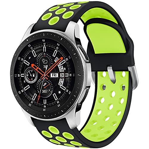 Syxinn Kompatibel mit 22mm Armband Galaxy Watch 46mm/Watch 3 45mm/Gear S3 Frontier/Classic Armband Silikon Uhrenarmband Sportarmband für Moto 360 2nd Gen/Huawei Watch GT 3/GT 2 46mm Syxinn Kompatibel mit 22mm Armband Galaxy Watch 46mm/Watch 3 45mm/Gear S3 Frontier/Classic Armband Silikon Uhrenarmband Sportarmband für Moto 360 2nd Gen/Huawei Watch GT 3/GT 2 46mm von Syxinn
