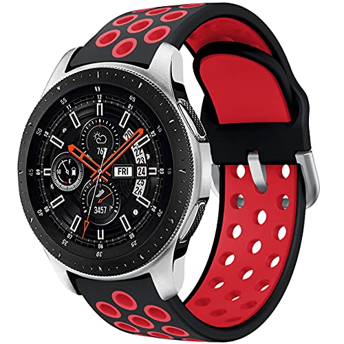 Syxinn Kompatibel mit 22mm Armband Galaxy Watch 46mm/Watch 3 45mm/Gear S3 Frontier/Classic Armband Silikon Uhrenarmband Sportarmband für Moto 360 2nd Gen/Huawei Watch GT 3/GT 2 46mm Syxinn Kompatibel mit 22mm Armband Galaxy Watch 46mm/Watch 3 45mm/Gear S3 Frontier/Classic Armband Silikon Uhrenarmband Sportarmband für Moto 360 2nd Gen/Huawei Watch GT 3/GT 2 46mm von Syxinn