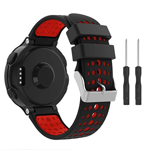 Syxinn Kompatibel mit Armband Forerunner 235 Armband, Weiches Silikon Ersatz Uhrenarmbänd Einstellbar Uhrenband für Forerunner 235/220/230/620/630/735XT Syxinn Kompatibel mit Armband Forerunner 235 Armband, Weiches Silikon Ersatz Uhrenarmbänd Einstellbar Uhrenband für Forerunner 235/220/230/620/630/735XT von Syxinn