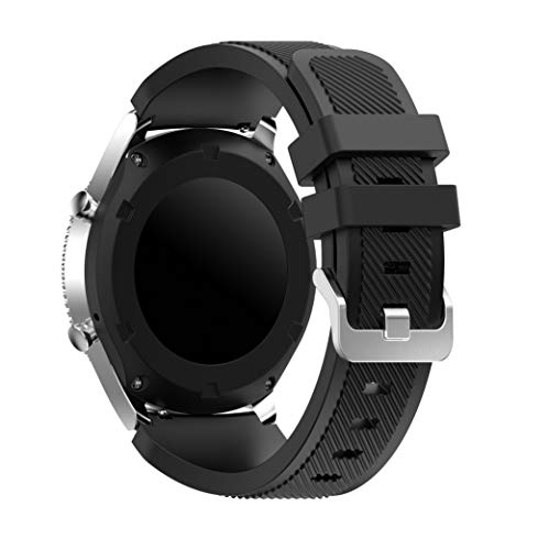 Syxinn Kompatibel mit Armband Galaxy Watch 3 45mm/Gear S3 Frontier/Classic 22mm Ersatz Uhrenarmband Silikon Sportarmband for Galaxy Watch 46mm/Moto 360 2nd Gen 46mm von Syxinn