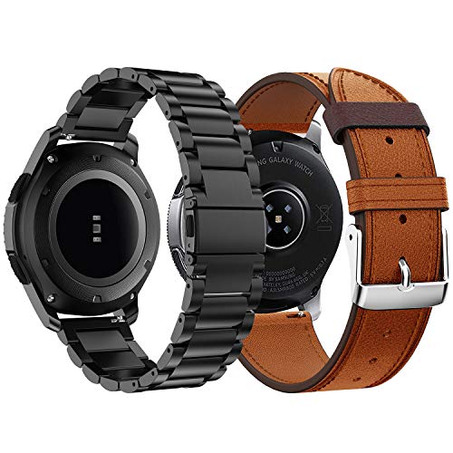 Syxinn Kompatibel mit Armband Galaxy Watch 46mm/Gear S3 Frontier/Classic Armband, 22mm Edelstahl Metall Ersatz Verstellbare Uhrenarmbänd Armbänder für Huawei Watch GT 2 46mm/Huawei Watch GT Syxinn Kompatibel mit Armband Galaxy Watch 46mm/Gear S3 Frontier/Classic Armband, 22mm Edelstahl Metall Ersatz Verstellbare Uhrenarmbänd Armbänder für Huawei Watch GT 2 46mm/Huawei Watch GT von Syxinn