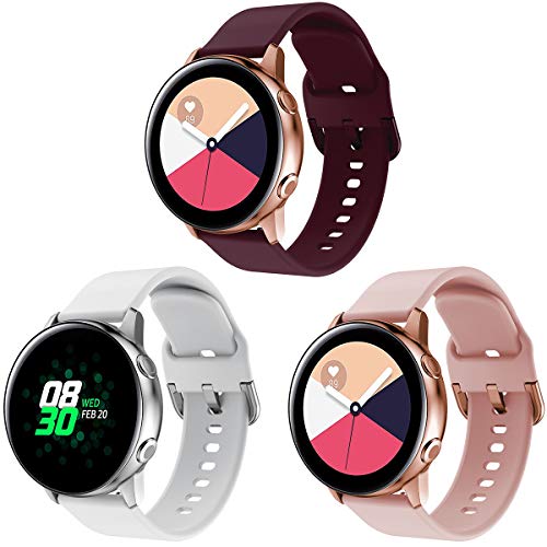 Syxinn Kompatibel mit Armband Galaxy Watch Active/Active2 40mm/44mm Armband 20mm Ersatz Uhrenarmband Silikon Sportarmband für Galaxy Watch Active/Active 2/Galaxy Watch 42mm/Gear S2 Classic/Gear Sport Syxinn Kompatibel mit Armband Galaxy Watch Active/Active2 40mm/44mm Armband 20mm Ersatz Uhrenarmband Silikon Sportarmband für Galaxy Watch Active/Active 2/Galaxy Watch 42mm/Gear S2 Classic/Gear Sport von Syxinn