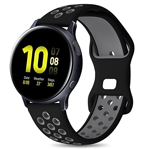 Syxinn Kompatibel mit Armband Samsung Galaxy Watch Active/Active 2 40mm 44mm, Galaxy Watch 4/4 Classic Armband 20mm Silikon Uhrenarmband für Galaxy Watch 3 41mm/Galaxy Watch 42mm/Gear S2 Classic Syxinn Kompatibel mit Armband Samsung Galaxy Watch Active/Active 2 40mm 44mm, Galaxy Watch 4/4 Classic Armband 20mm Silikon Uhrenarmband für Galaxy Watch 3 41mm/Galaxy Watch 42mm/Gear S2 Classic von Syxinn