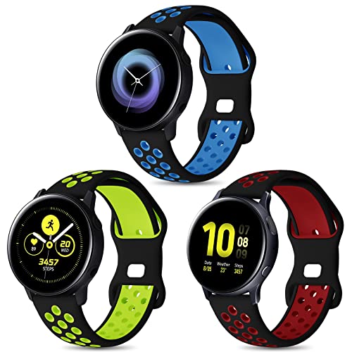 Syxinn Kompatibel mit Armband Samsung Galaxy Watch Active/Active 2 40mm 44mm, Galaxy Watch 4/4 Classic Armband 20mm Silikon Uhrenarmband für Galaxy Watch 3 41mm/Galaxy Watch 42mm/Gear S2 Classic Syxinn Kompatibel mit Armband Samsung Galaxy Watch Active/Active 2 40mm 44mm, Galaxy Watch 4/4 Classic Armband 20mm Silikon Uhrenarmband für Galaxy Watch 3 41mm/Galaxy Watch 42mm/Gear S2 Classic von Syxinn