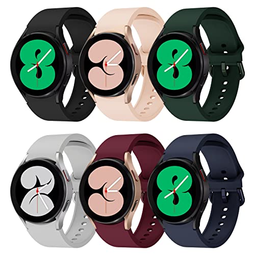 Syxinn Kompatibel Mit Samsung Galaxy Watch 4 40mm 44mm/4 Classic 46mm 42mm Armband, Für Watch 7/FE/5/5 Pro 45mm/6/6 Classic 43mm 47mm Armband Silikon Uhrenarmband Sportarmband Syxinn Kompatibel Mit Samsung Galaxy Watch 4 40mm 44mm/4 Classic 46mm 42mm Armband, Für Watch 7/FE/5/5 Pro 45mm/6/6 Classic 43mm 47mm Armband Silikon Uhrenarmband Sportarmband von Syxinn
