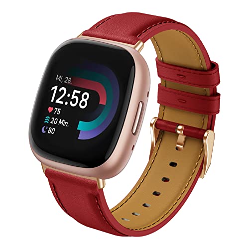 Syxinn Leder Armband Kompatibel mit Fitbit Versa 4 Armband/Versa 3 Armband, für Fitbit Sense/Sense 2 Armband, Weich Lederband Ersatz Uhrenarmband für Versa 4/Versa 3 für Damen Herren Syxinn Leder Armband Kompatibel mit Fitbit Versa 4 Armband/Versa 3 Armband, für Fitbit Sense/Sense 2 Armband, Weich Lederband Ersatz Uhrenarmband für Versa 4/Versa 3 für Damen Herren von Syxinn