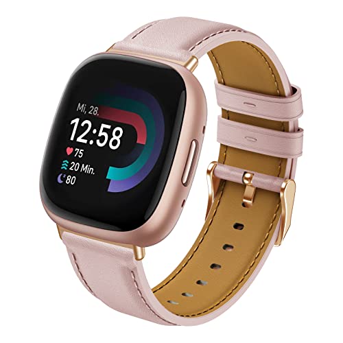 Syxinn Leder Armband Kompatibel mit Fitbit Versa 4 Armband/Versa 3 Armband, für Fitbit Sense/Sense 2 Armband, Weich Lederband Ersatz Uhrenarmband für Versa 4/Versa 3 für Damen Herren Syxinn Leder Armband Kompatibel mit Fitbit Versa 4 Armband/Versa 3 Armband, für Fitbit Sense/Sense 2 Armband, Weich Lederband Ersatz Uhrenarmband für Versa 4/Versa 3 für Damen Herren von Syxinn