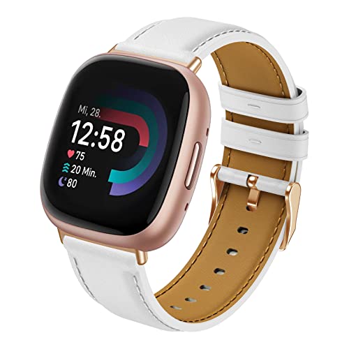 Syxinn Leder Armband Kompatibel mit Fitbit Versa 4 Armband/Versa 3 Armband, für Fitbit Sense/Sense 2 Armband, Weich Lederband Ersatz Uhrenarmband für Versa 4/Versa 3 für Damen Herren Syxinn Leder Armband Kompatibel mit Fitbit Versa 4 Armband/Versa 3 Armband, für Fitbit Sense/Sense 2 Armband, Weich Lederband Ersatz Uhrenarmband für Versa 4/Versa 3 für Damen Herren von Syxinn