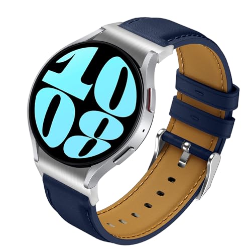 Syxinn Leder Armband für Samsung Galaxy Watch 6 Armband 40mm 44mm, Galaxy Watch 6 Classic 43mm 47mm, Galaxy Watch 4/4 Classic 46mm 42mm, Galaxy Watch 5/5 Pro Leder Uhrenarmband für Damen Herren Syxinn Leder Armband für Samsung Galaxy Watch 6 Armband 40mm 44mm, Galaxy Watch 6 Classic 43mm 47mm, Galaxy Watch 4/4 Classic 46mm 42mm, Galaxy Watch 5/5 Pro Leder Uhrenarmband für Damen Herren von Syxinn