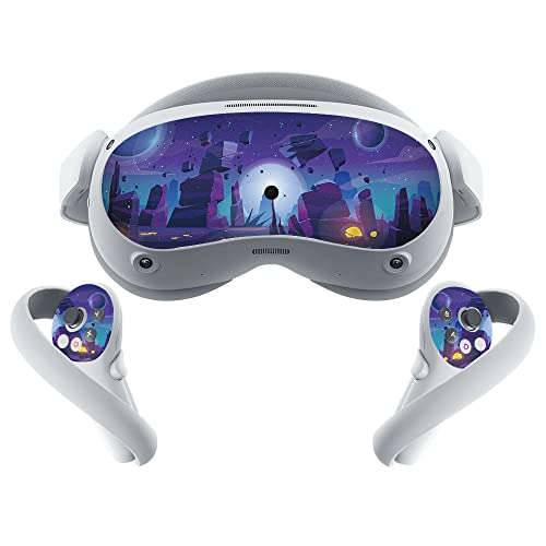 Aufkleber Skin für PICO 4,Aufkleber für VR Headset Linse und Controller, Schutzfolie für Virtual Reality Gaming Griff&Vorderseite, VR Anti-Scratch Zubehör (2) von Szaerfa