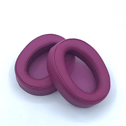 Ersatz-Ohrpolster für Kopfhörer für Sony MDR 100ABN MDR-100ABN WH H900N WH-H900N,Kopfhörer Schaumstoffpolster Ohrpolster,Soft Protein Schwamm Abdeckung (Bordeauxrot) von Szaerfa