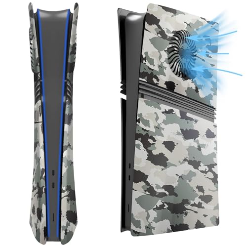 Faceplate Abdeckplatten für PS5 Pro Disc&Digital Edition, mit Kühlungsöffnungen, Anti-Kratz-Konsole Ersatz Seite Frontplatte für Playstation 5 Pro, Konsole Schutzhülle Panel Zubehör (Digitale Ausgabe) Faceplate Abdeckplatten für PS5 Pro Disc&Digital Edition, mit Kühlungsöffnungen, Anti-Kratz-Konsole Ersatz Seite Frontplatte für Playstation 5 Pro, Konsole Schutzhülle Panel Zubehör (Digitale Ausgabe) von Szaerfa