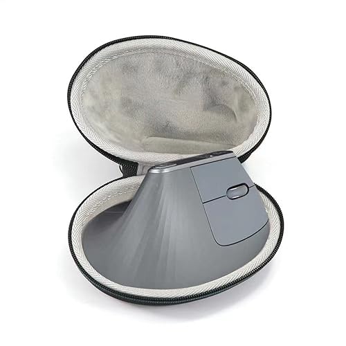 Hartschalenkoffer für Logitech MX Vertical/Lift Vertical, ergonomische Aufbewahrungsbox für kabellose Gaming-Mäuse, Eva-Reißverschlusstasche, stoßfest (MX Vertical) von Szaerfa