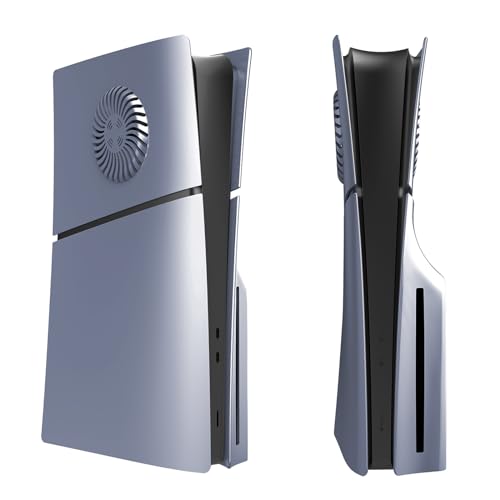 Konsolenabdeckungen für Sony PS5 Slim,Anti-Kratz-Konsole Ersatz Seite Faceplate für Playstation 5 Slim,Konsole Schutzhülle Zubehör (Disc-Edition, mit Kühlluftöffnungen) von Szaerfa