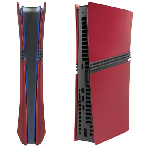 Platten für PS5 Pro Disc&Digital Edition,Faceplate Abdeckung Replacemen für Playstation 5 Pro,Anti-Scratch Side Face Plate für Spielkonsole, Host Schutzhülle Panel Zubehör (Digitale Ausgabe) von Szaerfa