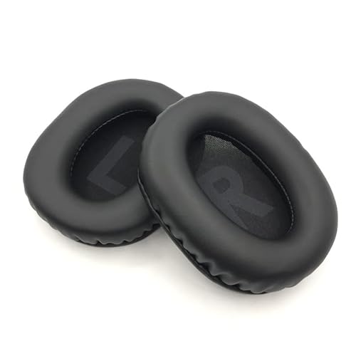 Schaumstoff-Ohrpolster Ersatz für Logitech G PRO X, Headset Schaumstoffkissen Ohrpolster, Kopfhörer weicher Proteinschwammbezug (Kunstleder Schwarz) von Szaerfa