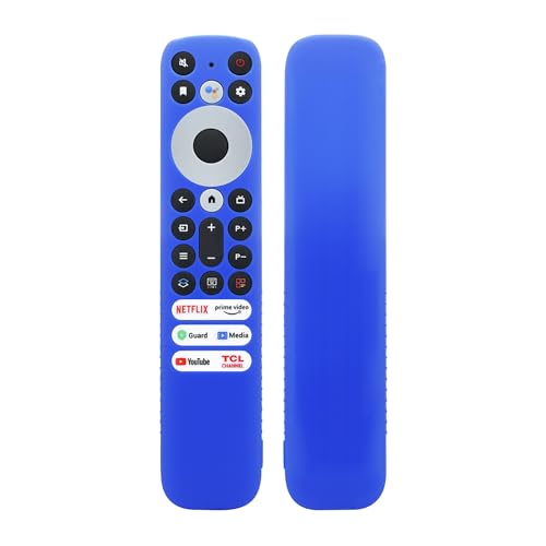 Silikon-Schutzhülle für TV-Fernbedienung für TCL RC902V FMR1, Smart Television Voice Controller Hülse Halterung Schutz Skin (Blau) von Szaerfa