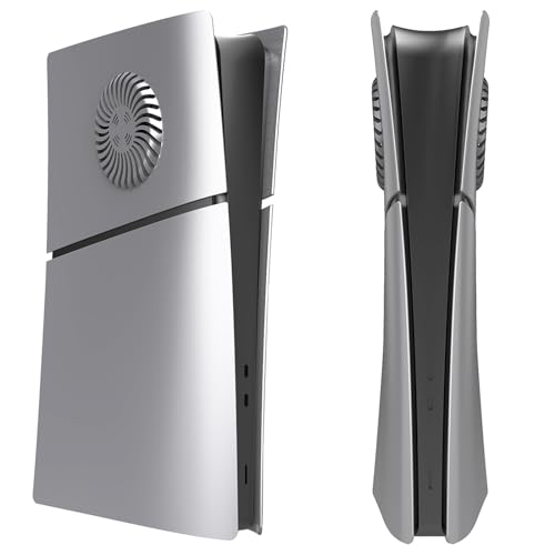 Szaerfa Konsolenabdeckungen für PS5 Slim, mit Kühlungsöffnungen, Anti-Kratz-Konsolenabdeckungen Ersatz für Sony Playstation 5 Slim, Konsolen-Schutzhülle Zubehör (Digital Edition) von Szaerfa