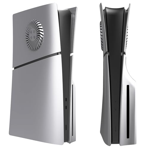 Szaerfa Konsolenabdeckungen für PS5 Slim, mit Kühlungsöffnungen, Anti-Kratz-Konsolenabdeckungen Ersatz für Sony Playstation 5 Slim, Konsolen-Schutzhülle Zubehör (Disc Edition) von Szaerfa