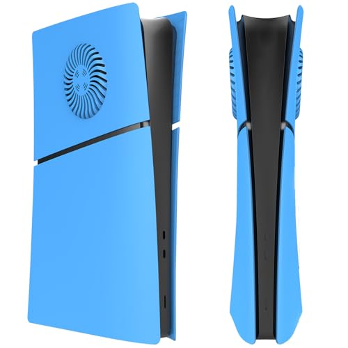 Szaerfa Konsolenabdeckungen für PS5 Slim, mit Kühlungsöffnungen, Ersatz-Seitenabdeckungen für Sony Playstation 5 Slim, Konsolen-Schutzhülle, Zubehör (Digital Edition) von Szaerfa