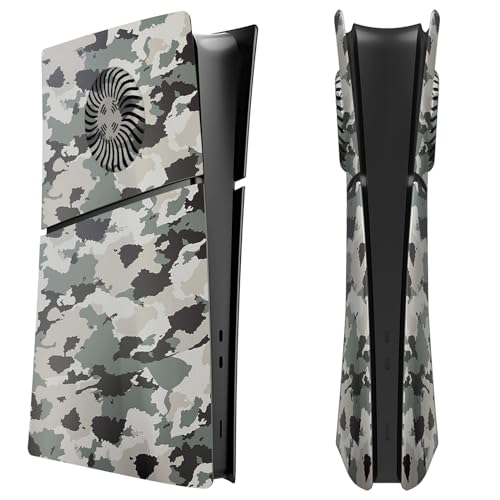 Szaerfa Konsolenabdeckungen mit Kühlluftöffnungen für Sony PS5 Slim,Anti-Kratz-Konsole Ersatz-Seitenabdeckung für Playstation 5 Slim,Konsolen-Schutzabdeckungen Zubehör (Digitale Version - Camouflage) Szaerfa Konsolenabdeckungen mit Kühlluftöffnungen für Sony PS5 Slim,Anti-Kratz-Konsole Ersatz-Seitenabdeckung für Playstation 5 Slim,Konsolen-Schutzabdeckungen Zubehör (Digitale Version - Camouflage) von Szaerfa