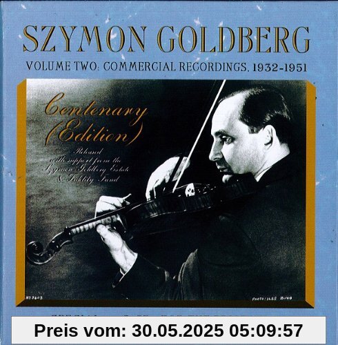 Szymon Goldberg - Die kommerziellen Aufnahmen 1932-1951 von Szymon Goldberg
