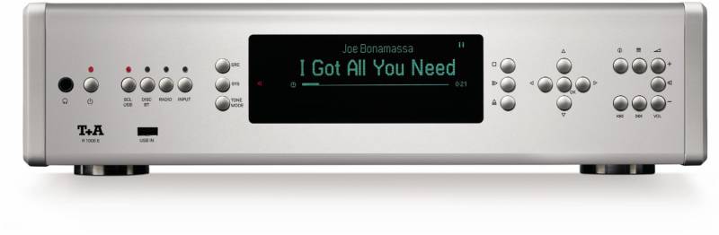 R 1000 E (V2.5) CD-Receiver mit Internetradio silber/silber von T+A