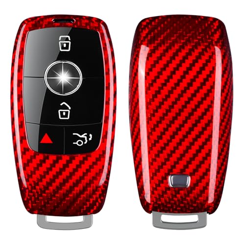T-carbon Echtglasfaser-Schlüsselanhänger-Abdeckung, kompatibel mit Mercedes Benz, Schlüsselanhänger-Schutz, passend für Mercedes Benz A B C E S CLA CLK CLS GLA GLC GLE GLK SLK AMG Serie, T-carbon Echtglasfaser-Schlüsselanhänger-Abdeckung, kompatibel mit Mercedes Benz, Schlüsselanhänger-Schutz, passend für Mercedes Benz A B C E S CLA CLK CLS GLA GLC GLE GLK SLK AMG Serie, von T-Carbon