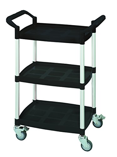 T-EQUIP Kunststoffwagen SKMW-430-S, 3 Etagen, LxBxH: 65,5 x 37 x 90 cm, Tragfähigkeit: 100 kg, Transportwagen, Schiebewagen, Handwagen, Etagenwagen, Trolley, Schwarz T-EQUIP Kunststoffwagen SKMW-430-S, 3 Etagen, LxBxH: 65,5 x 37 x 90 cm, Tragfähigkeit: 100 kg, Transportwagen, Schiebewagen, Handwagen, Etagenwagen, Trolley, Schwarz von T-EQUIP