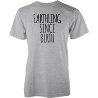 Earthling Since Birth Grey T-Shirt - L von T-Junkie