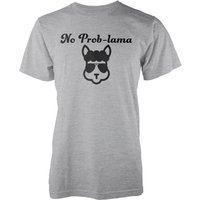 No Prob-Lama Grey T-Shirt - S von T-Junkie