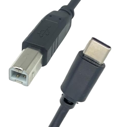 T-ProTek USB-C auf USB-B Kabel Drucker Druckerkabel Datenkabel Scanner Anschluss kompatibel für hp Color Laserjet 4183 von T-ProTek