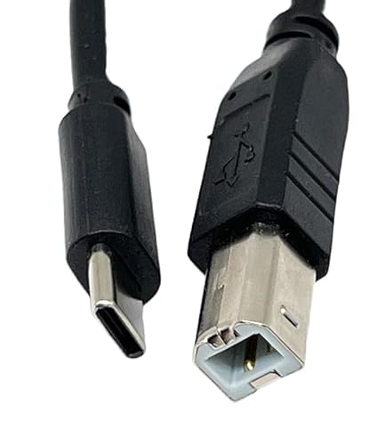 T-ProTek USB-C auf USB-B Kabel Drucker Druckerkabel Datenkabel Scanner Anschluss kompatibel für hp Color Laserjet 4576 von T-ProTek