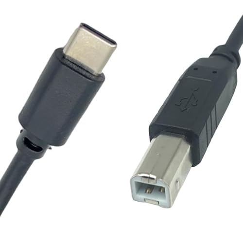 T-ProTek USB-C auf USB-B Kabel Drucker Druckerkabel Datenkabel Scanner Anschluss kompatibel für hp Color Laserjet 6884 von T-ProTek