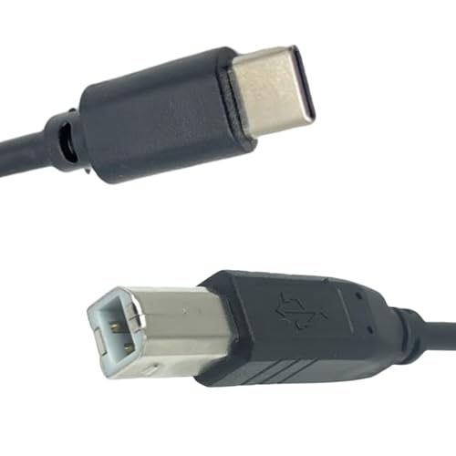T-ProTek USB-C auf USB-B Kabel Drucker Druckerkabel Datenkabel Scanner Anschluss kompatibel für hp Color Laserjet 7655 von T-ProTek