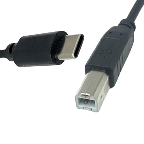 T-ProTek USB-C auf USB-B Kabel Drucker Druckerkabel Datenkabel Scanner Anschluss kompatibel für hp Color Laserjet 8178 von T-ProTek