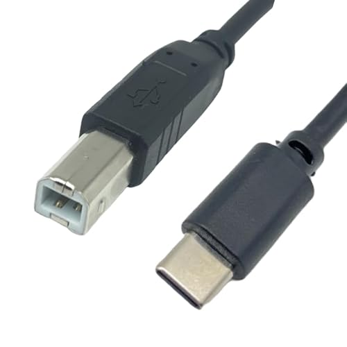 T-ProTek USB-C auf USB-B Kabel Drucker Druckerkabel Datenkabel Scanner Anschluss kompatibel für hp Color Laserjet 8202 von T-ProTek