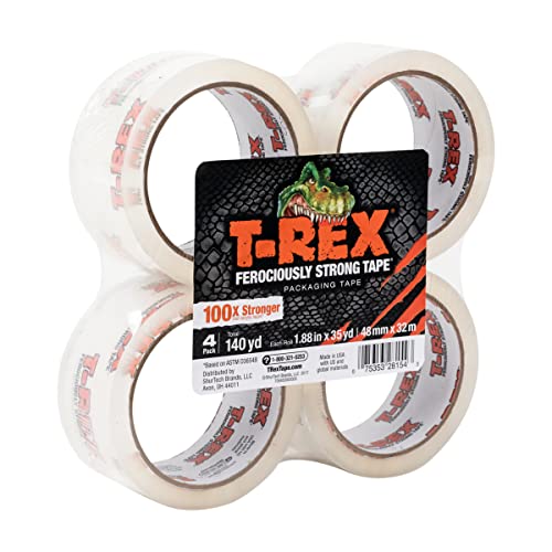 T-Rex Transparentes Packband Nachfüll- 35 Yards/4-Roll von T-Rex