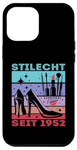 Geburtstag Frau Stilecht Seit 1952 Party Outfit Damen Frauen Hülle für iPhone 12 Pro Max von T-Shirt Geschenkidee Geburtstagsgeschenk für Damen
